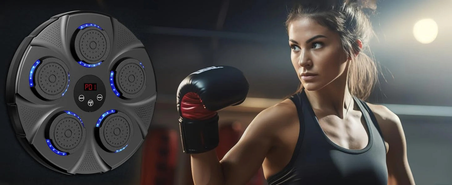 MAQUINA DE BOXEO MUSICAL + GUANTES GRATIS