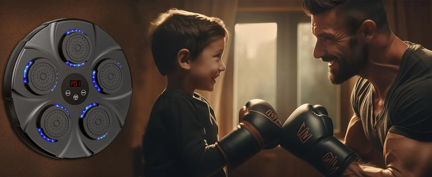 MAQUINA DE BOXEO MUSICAL + GUANTES GRATIS