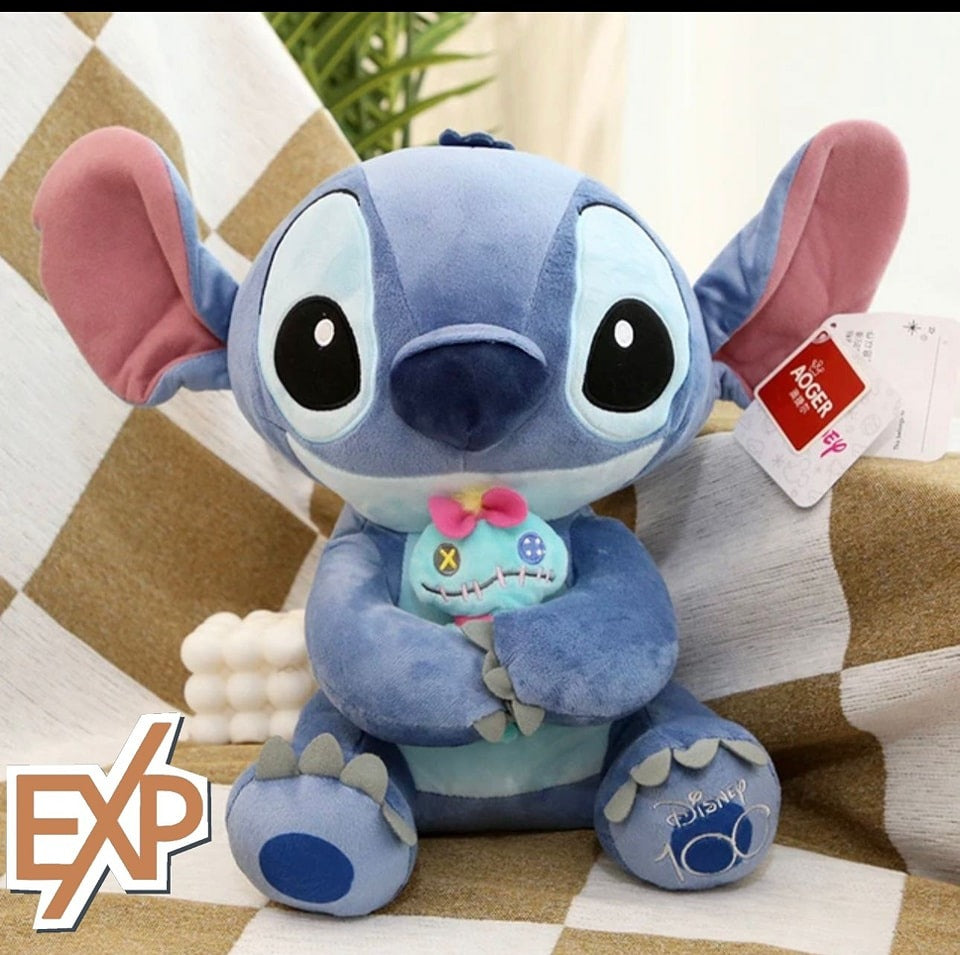 STITCH CON TRAPOS 60 CM + TICKETS DE AMOR💙😍