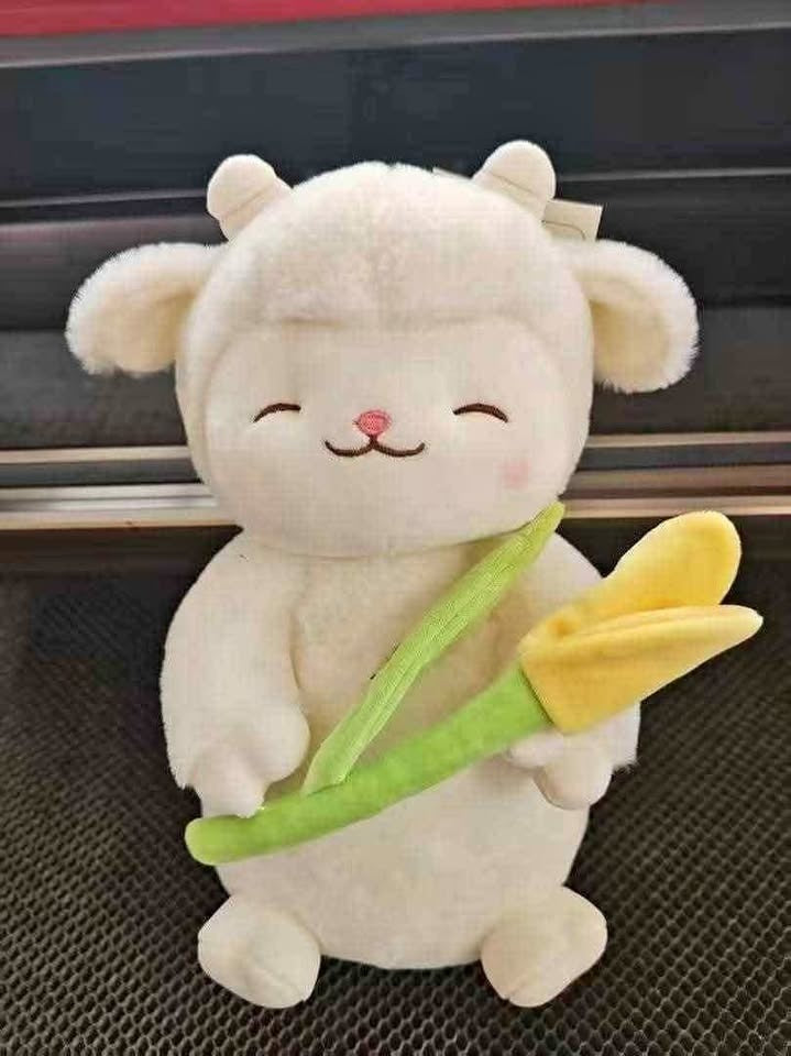 CORDERITO CON TULIPAN AMARILLO🌷💛✨