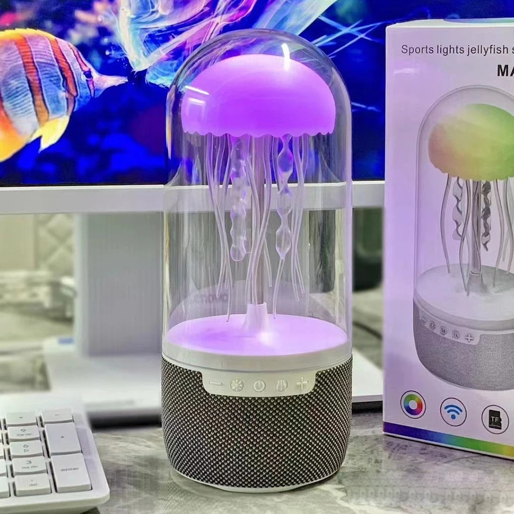 PARLANTE LAMPARA MEDUSA FLOTANTE🔊💡🪼