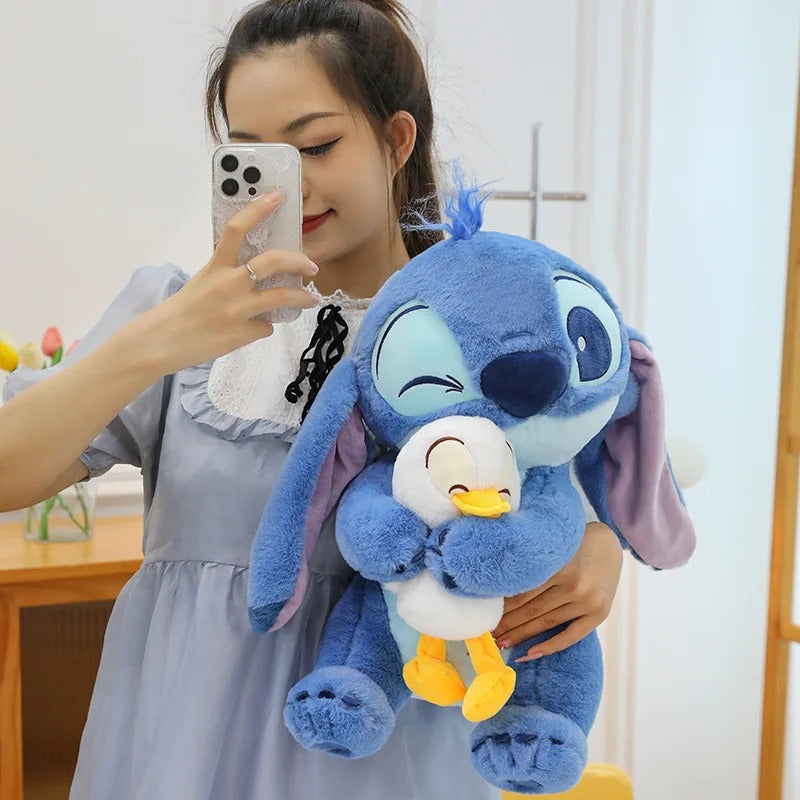 STITCH CON PATO 75 CM + TARJETA PERSONALIZADA GRATIS🎁💙