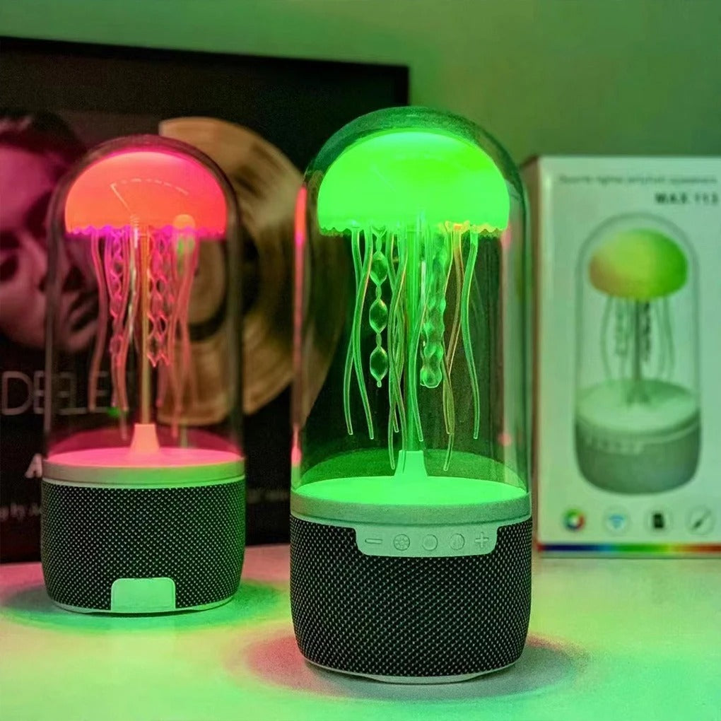 PARLANTE LAMPARA MEDUSA FLOTANTE🔊💡🪼