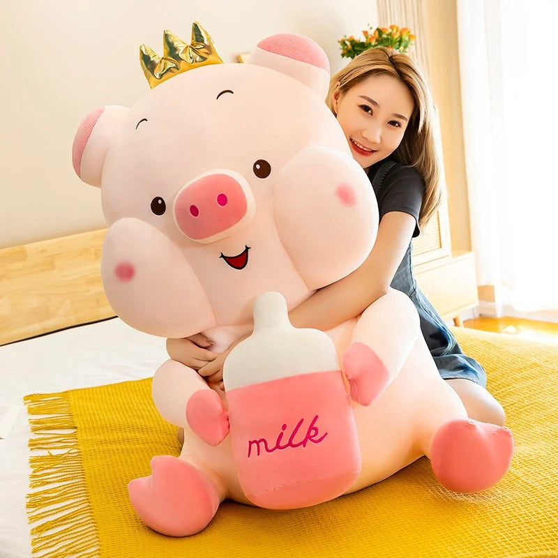 CERDITO MILK CORONA IMPORTADO 75 CM🩷🎀