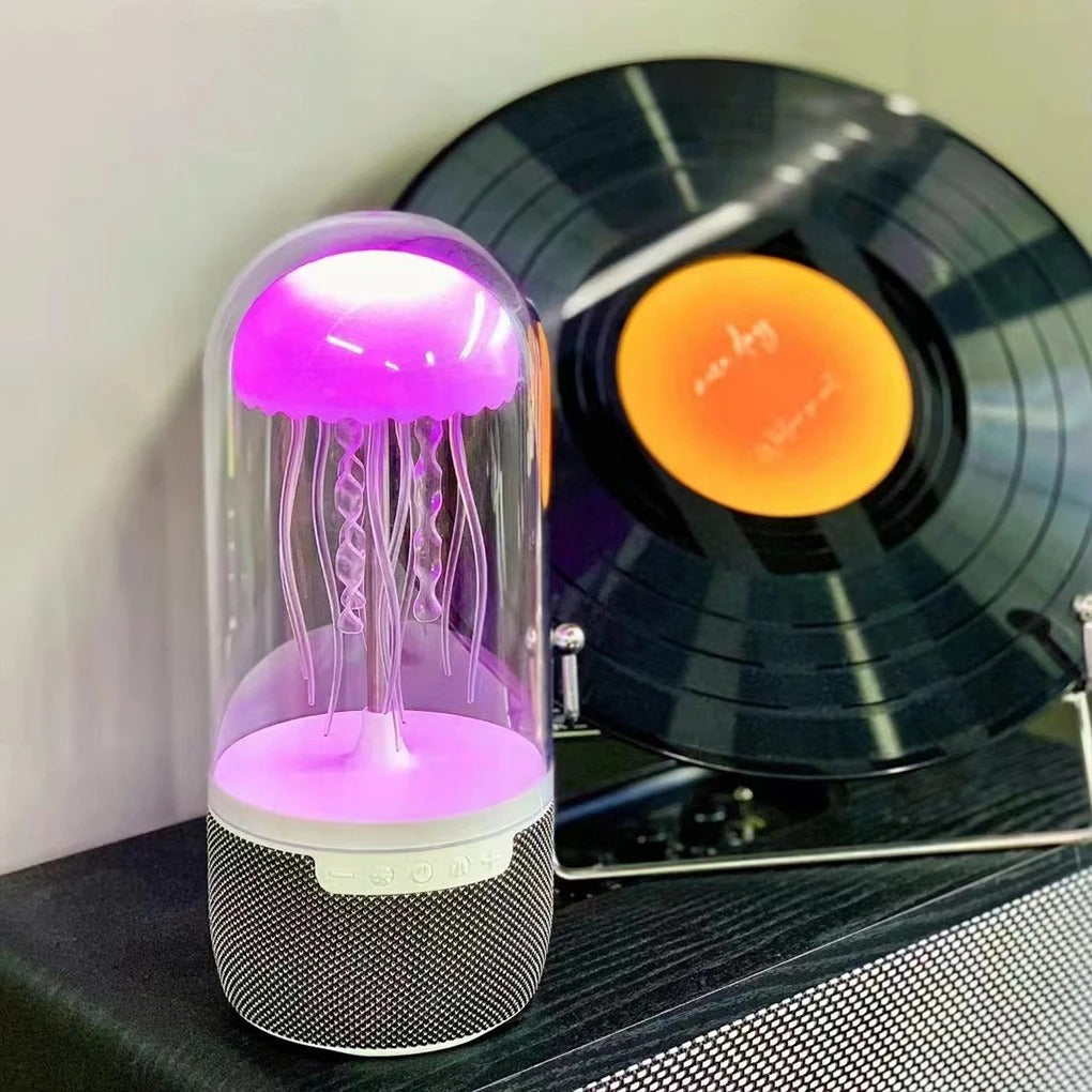 PARLANTE LAMPARA MEDUSA FLOTANTE🔊💡🪼