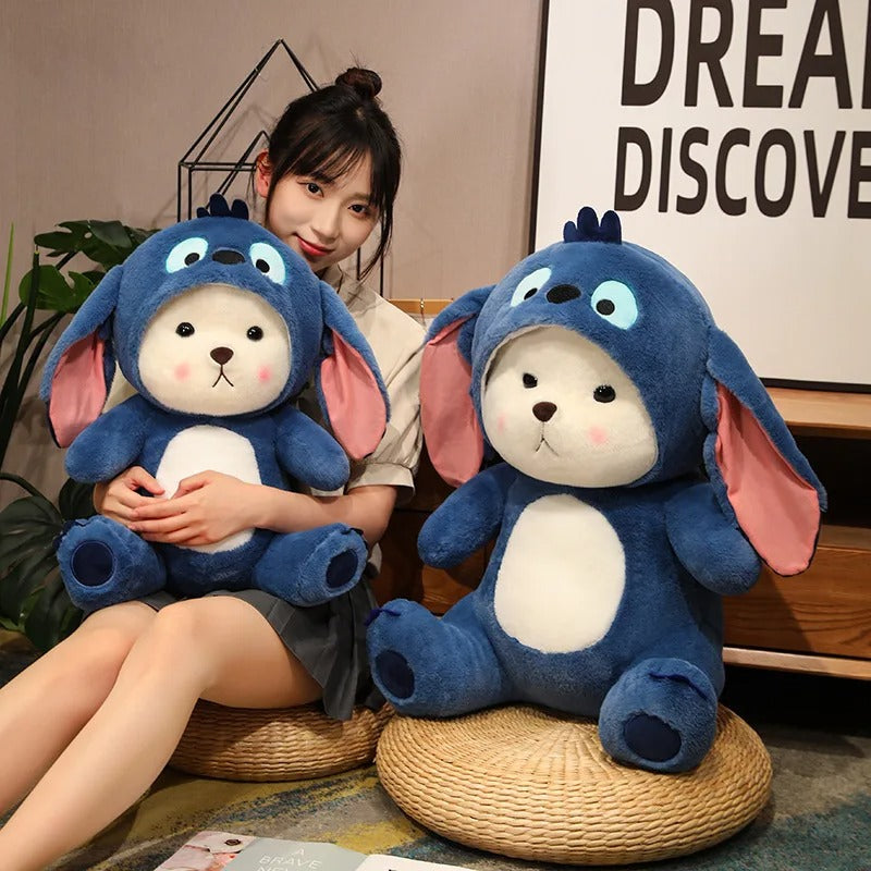 OSITO DISFRASADO DE STITCH 45 cm💙🎁🌷