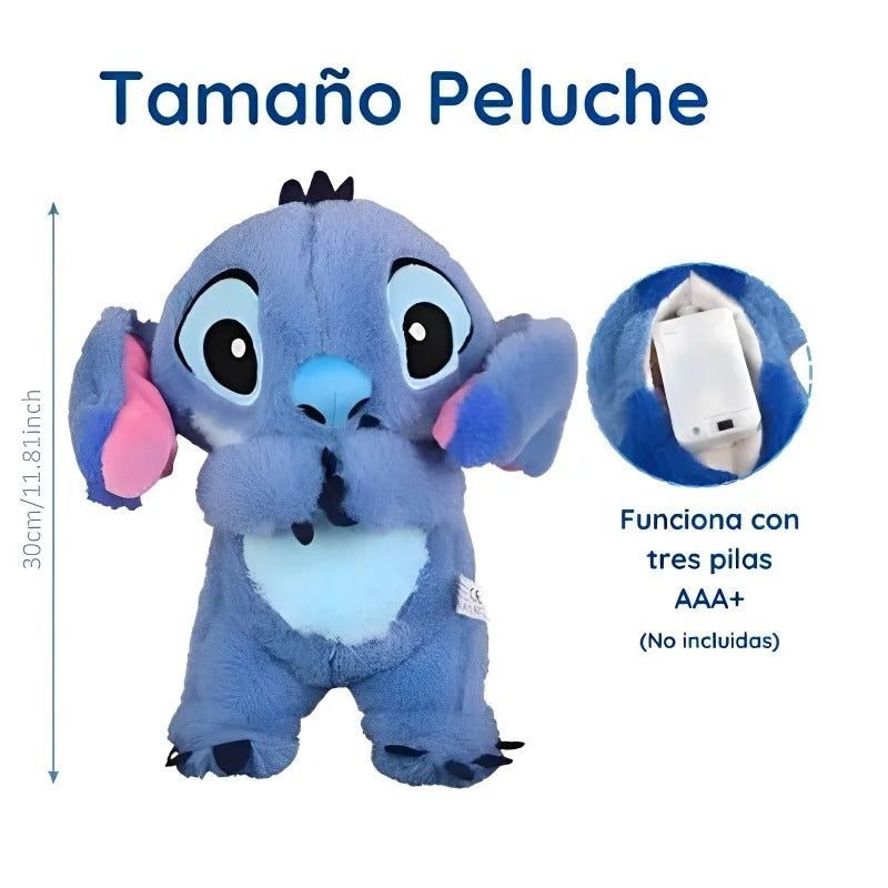 PELUCHE STITCH QUE RESPIRA🧸😴💙