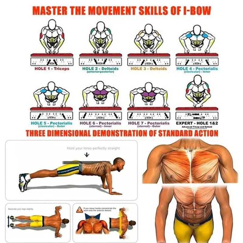 Tablero Push Up Multifuncional💪🔥⚡