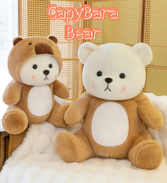 OSITO DISFRAZADO DE CAPIBARA 55 CM + TARJETA PERSONALIZADA💌🦫🧡