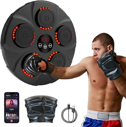 MAQUINA DE BOXEO MUSICAL + GUANTES GRATIS