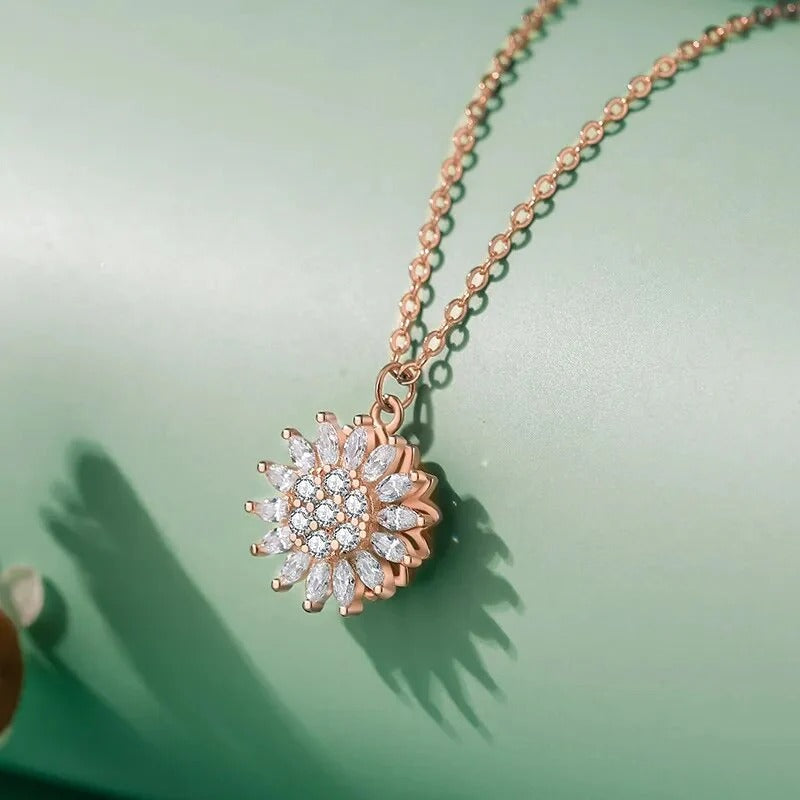 COLLAR DE GIRASOL GIRATORIO🌻✨