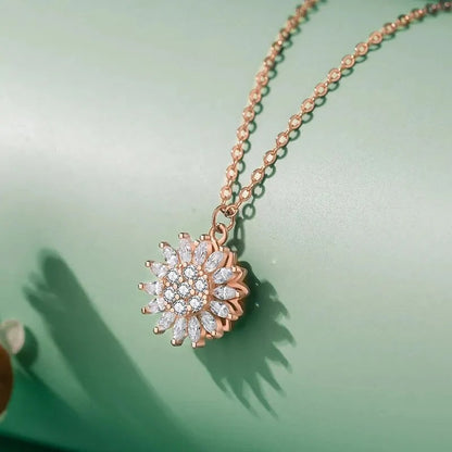 COLLAR DE GIRASOL GIRATORIO🌻✨