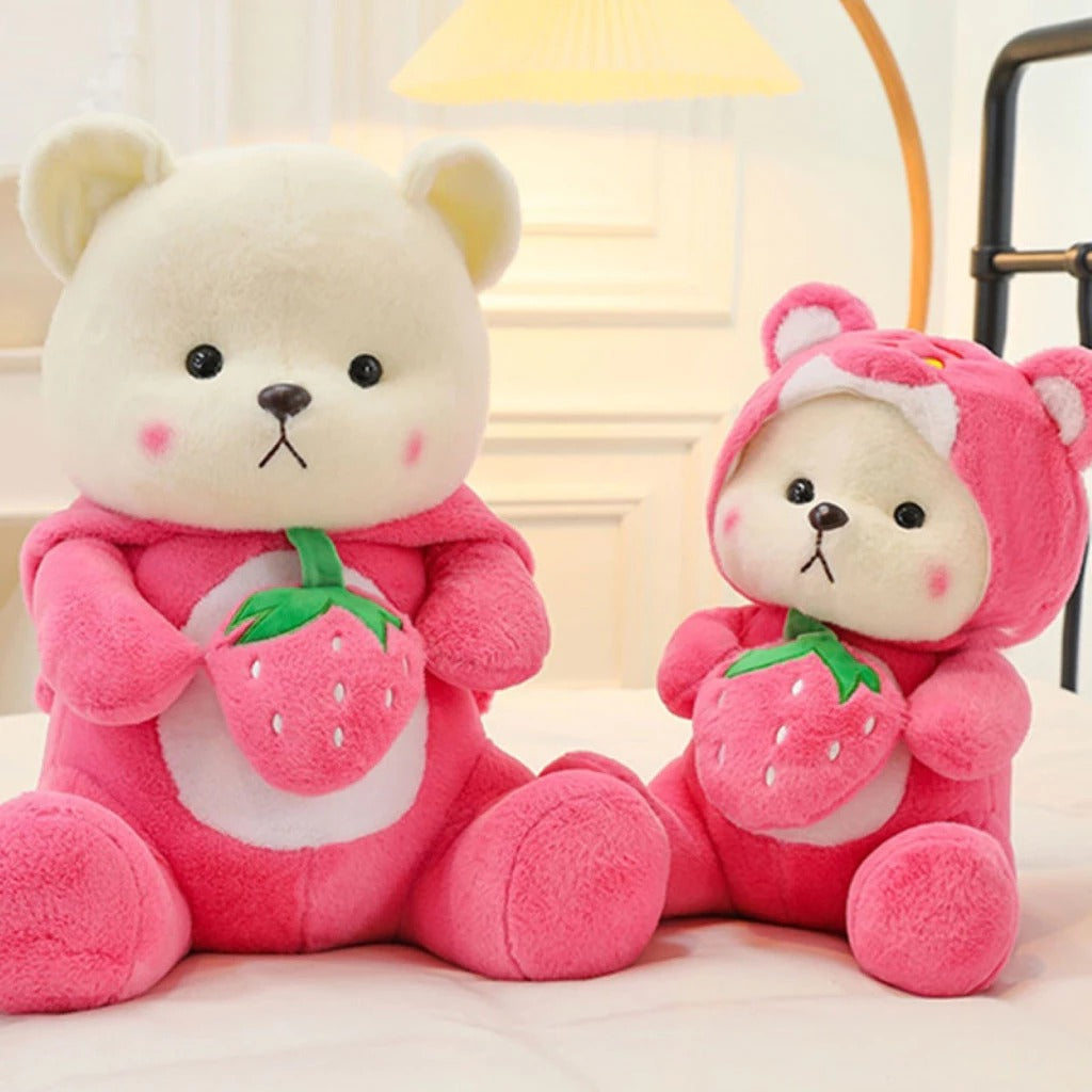 OSITO DISFRASADO DE LOTSO + TARJETA DE AMOR🍓🎀