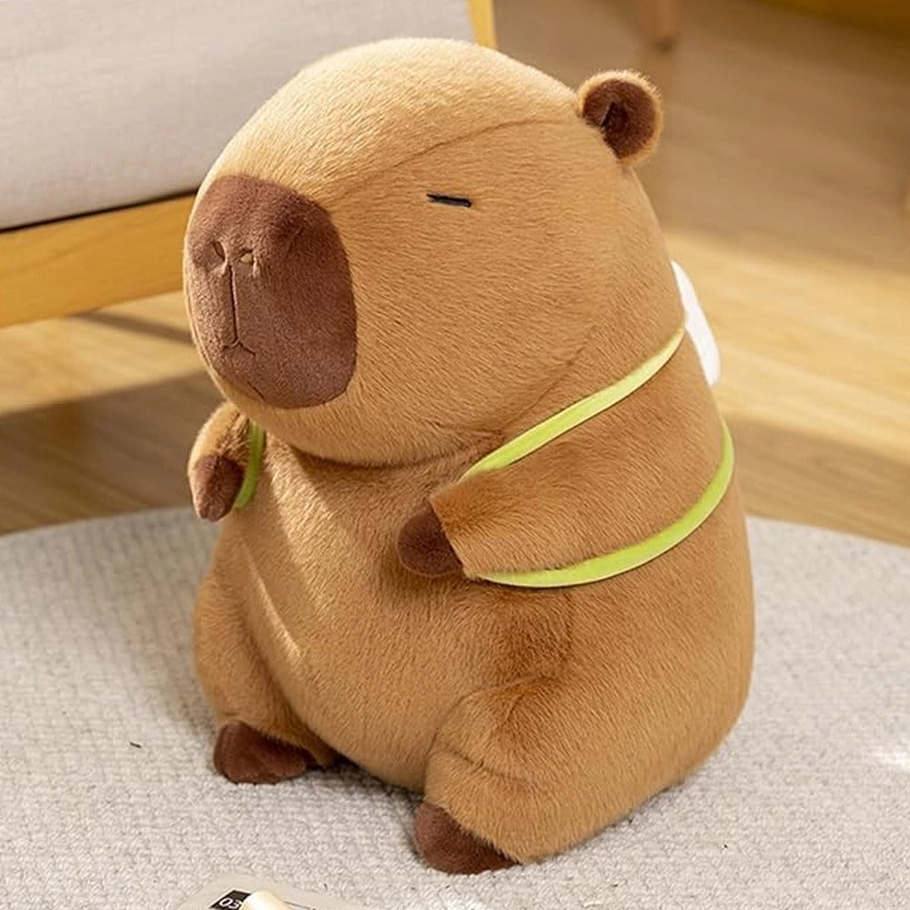 CAPIBARA CON MOCHILA DE TORTUGA + TARJETA PERZONALIZADA🧸✨