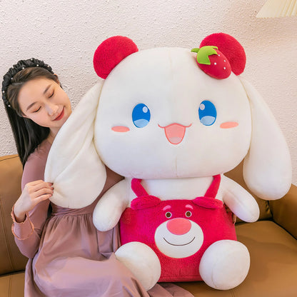 CINNAMOROLL CON OVEROL DE LOTSO + TARJETA DE AMOR🍓🎁