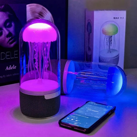 PARLANTE LAMPARA MEDUSA FLOTANTE🔊💡🪼