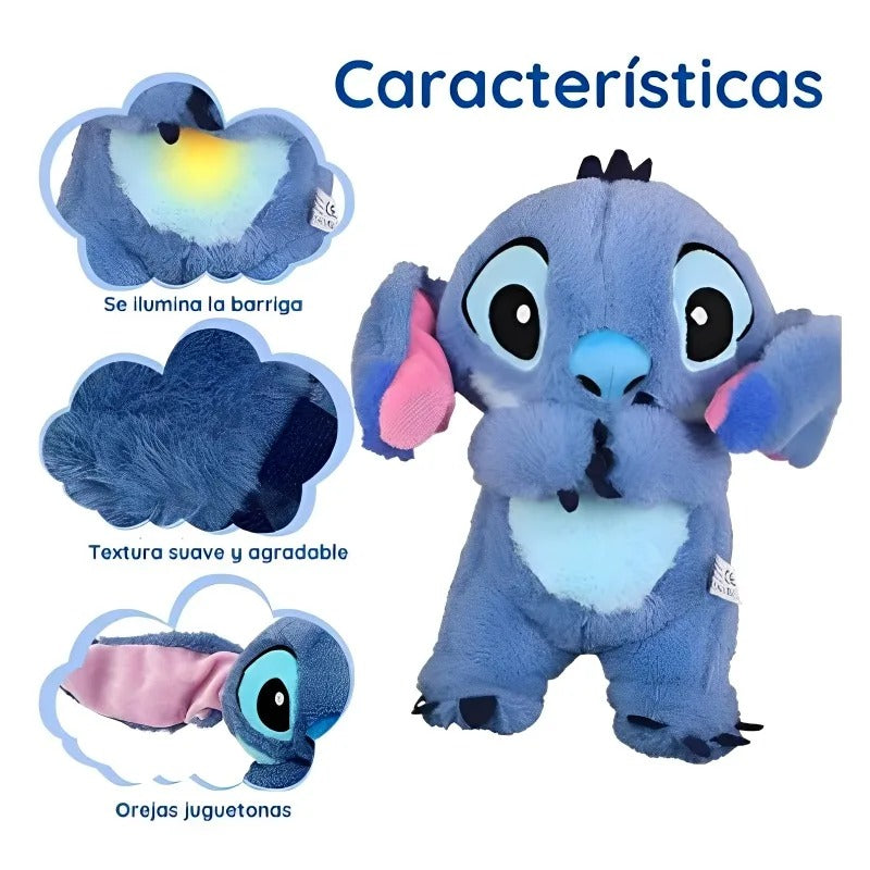 PELUCHE STITCH QUE RESPIRA🧸😴💙